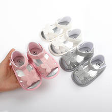 Sandálias de bebê com laço, sapatos de meninas com sola macia e antiderrapante, novo, 2020 2024 - compre barato
