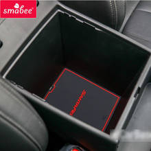 Smabee Anti-Slip Gate slot Cup mat for Hyundai Santa Fe 2019 2020 SANTAFE Accessories Non-slip Pad Armrest box door Mat styling 2024 - buy cheap