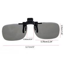 Y1AE 1 Pair Clip On Type Passive Circular Polarized 3D Glasses Clips for 3D TV Movie 2024 - buy cheap