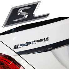 Adesivo letras emblema para mercedes benz, acessórios de decoração para o porta-malas traseiro, para mercedes benz a c e s g class gt cla gla glb gle glc slk sl 2024 - compre barato