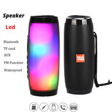 Portable column LED Speaker Waterproof caixa de som Bluetooth Speakers wireless Speakers subwoofer music center with TF FM Radio 2024 - buy cheap