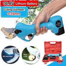 16.8V 500W Electric Pruner Li-ion Cordless 25MM Lawn Pruning Shear 2 Battery +1 Charger Anvil Bypass Branch Cutter Garden Tool 2024 - buy cheap