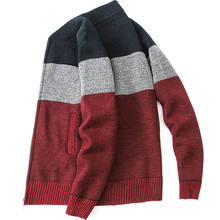 2022 Fashion Brand Mens Casual Sweater Cardigan Slim Fit Jumpers Knitwear Warm Autumn Male Casual Striped Sweatercoat M-3XL 2024 - buy cheap