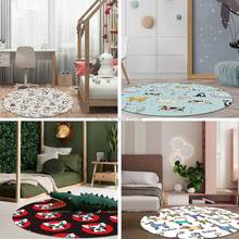 Cartoon Small Animal Dog Bulldog Summer Pet Mat Living Room Bedroom Hanging Basket Chair Round Floor Mat Carpet 2024 - buy cheap