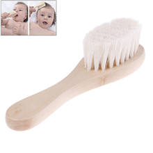 Escova e pente confortáveis eco-friendly do cabelo da cabra do bebê ajustados para crianças recém-nascidos 2024 - compre barato