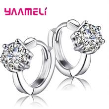 Popular Trend Korean Earrings For Women With Shinny Crystal Genuine 925 Sterling Silver Women Jewelry For Dance/Party/Wedding 2024 - buy cheap