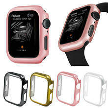Funda dura de PC para Apple Watch de 40mm, 44mm, serie 5, Carcasa protectora para iWatch 4 5, 40mm, 44mm, rosa, dorado, plateado, negro 2024 - compra barato