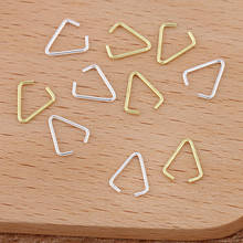 Hebilla Triangular abierta de Metal y latón de 8x7mm, cierre de cristal, accesorios hechos a mano para fabricación de joyas, 1000 Uds. 2024 - compra barato