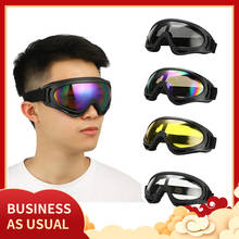 Óculos anti-uv para proteção ao ar livre, à prova de vento, antiembaçante, areia, acessório esportivo de segurança para esqui, ciclismo 2024 - compre barato