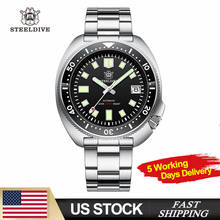 US Stock Steeldive 1970 Abalone NH35 Automatic Mechanical Stainless 200M Water Resistant Luminous Top Brand Luxury Watch Men 2024 - buy cheap