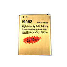Batería de repuesto dorada de alta capacidad, 2850mAh, para Samsung GALAXY Grand DUOS, GT-i9082, i9082, i9080, con cable de seguimiento 2024 - compra barato