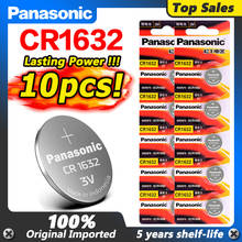 10pcs Panasonic Lithium Battery Button Coin Cell CR1632 DL1632 for watch remote control car keys ECR1632 LM1632 lithium battery 2024 - buy cheap