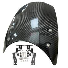 Parabrisas de fibra de carbono para motocicleta, máscara de carenado, Deflector de viento, para BMW R Nine T, 2014 - Up 2024 - compra barato