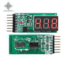 Indicador de alarma de bajo voltaje 2-6s RC Lipo, medidor de 2-6 celdas, comprobador, módulo de tablero de pantalla LED de prueba 2024 - compra barato