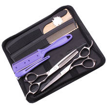 6" Stainless Engrave Logo Barber Shop Thinning Shears Hair Cutting Scissors Hair Scissors Hairdresser Scissors Finger Rest C1024 2024 - buy cheap