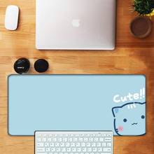 Funny cute cat cartoon Office Mice Gamer Soft Mouse Pad Extra Large Mouse Pad Big Computer Gaming Mousepad Anti-slip Mouse Mat 2024 - buy cheap