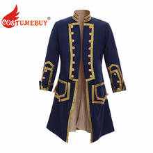 Camisa cosplay militar imperial do século 18ª geração masculina, fantasia antiga, uniforme adulto, casaco traseiro l921 2024 - compre barato