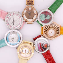 Promoção!!! Relógio feminino melissa de cristal antigo tipo, pulseira bracelete feminina couro mov do japão sem caixa 2024 - compre barato