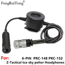 FengRuiTong PTT For Z-tactical headset HD01 HD03 , to PRC-148 152A PRC-152 Walkie talkie tactical u94 Large circle PTT 6pin 2024 - buy cheap