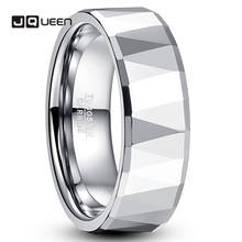 2019 8 мм ширина мужское кольцо вольфрамовое стальное кольцо наружная поверхность + скошенная партия стальных цветных полированных вольфрамовых карбидных колец 2024 - купить недорого