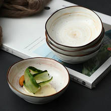 Prato japonês pintado à mão para molho de soja, cerâmica, pequeno, redondo, vinagre, cetchup, tigela, cozinha, prato de tempero de barco, utensílios de mesa 2024 - compre barato