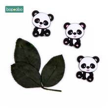 Bopoobo 20pc Baby Teething Food Grade Silicone Panda Bead Baby Teether Bpa Free Infant Goods For DIY Nursing Pendant Rodent Bead 2024 - buy cheap