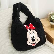 Disney Mickey mouse lady shoulder bag Cute Girl  Shoulder Bag Plush bag Minnie Handbag Tote bag Stitch shopping bag 2024 - buy cheap