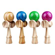 Anti Stress Skillful Kendama Wooden Banmboo Juggling Balls Professional Outdoor Sports Toys for Kids 18CM 2024 - buy cheap