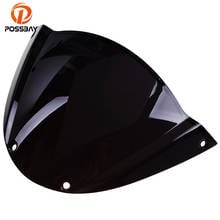 POSSBAY Motorcycle Windscreen Windshield Bike Wind Deflectors Double Bubble Cafe Racer For Ducati 696 796 1100 1100S EVO MTB 2024 - buy cheap