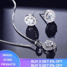 Dubai Silver 925 Jewelry Sets Nigerian Wedding Crystal Necklace Earrings Bridal African Jewelry Set Zircon Ethiopian Jewelry 2024 - buy cheap