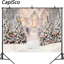 Capisco Christmas winter tree glitter Backdrop Xmas snow happy new year Photo Background for Kids Portrait Photo Studio Prop 2024 - buy cheap