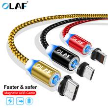 OLAF Magnetic USB Cable 1M/2M Fast Charging Magnet Cord For iPhone XR Xs Max Cable Usb Type c for Samsung S8 Xiaomi oneplus 6t 2024 - buy cheap