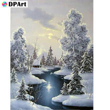 Diamond Painting 5D Full Square/Round Drill Snow Scene Daimond Rhinestone Embroidery Painting Cross Stitch Mosaic Pic M1183 2024 - buy cheap