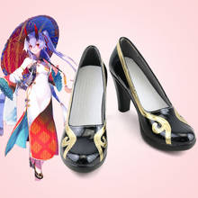 FGO Fate Grand Order Tomoe Gozen Archer Inferno, zapatos de Cosplay, botas, accesorio de disfraz para carnaval y Halloween 2024 - compra barato