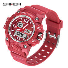 Sanda-Reloj deportivo para Mujer, accesorio de marca superior, resistente al agua, de gelatina, oro rosa, 2020 2024 - compra barato