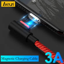 Cable USB magnético 3A para iPhone, Redmi, Huawei, lightning, carga rápida tipo C, Cable Micro USB para teléfono móvil 2024 - compra barato