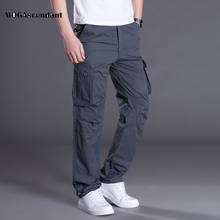Men's Autumn Cargo Pants Casual Pockets Breathable Pants Male Big and Tall Spring Straight Long Trousers Homme Plus Size 3XL 2024 - buy cheap