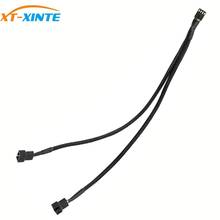 XT-XINTE CPU 4 pin PWM Fan Power Splitter Extension Adapter Cable 1 to 1 2 way Nylon Sleeved Extender Cable for PC Motherboard 2024 - buy cheap