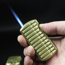 Vintage Bronze Relief Lighter Metal Jet Torch Turbo Butane Gas Lighter Inflatable Cigarette Cigar Pipe Lighter Windproof Outdoor 2024 - buy cheap