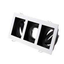 2 uds blanco nuevo negro ajustable empotrado Downlight GU10 MR16 marco o LED de techo accesorio de luz LED punto de luz 2024 - compra barato