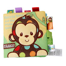 Livros de pano infantis educacionais, brinquedos em formato de macaco/coruja/cachorro para bebês recém-nascidos, material em rattan e livro 2024 - compre barato