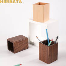Mesa de escritório em madeira estilo japonês simples de nogueira preta, suporte multifuncional para caneta, caixa de armazenamento 2024 - compre barato