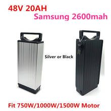 48V 20ah built-in Samsung cells Rear Rack Electric bike battery 48V 750W 1000W Lithium ion battery With 30A BMS 54.6V 2A charger 2024 - buy cheap