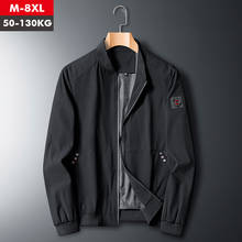 2021 New Brand Mens Casual Jacket Large Size Casual Streetwear Hip Hop Men Pilot Bomber Jacket Male Plus Size  7XL 8XL 2024 - buy cheap