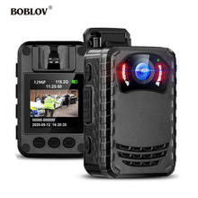 BOBLOV-minicámara corporal N9 Full HD 1296P montada en el cuerpo, pequeña cámara portátil de visión nocturna, cámara corporal policial, máx. a 128GB/258GB 2024 - compra barato