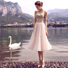 Verngo Flower Evening Dress Pink Beading Formal dress Short Elegant Prom Dress Party Gowns Abiye Gece Elbisesi 2024 - buy cheap