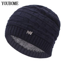 YOUBOME Skullies Beanies Winter Hats For Women Knitted Hat Men Famale Gorras Baggy Winter Beanie Hat Warm Soft Knitting Hat Caps 2024 - buy cheap