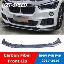F48 FD Style Car Body Kit Carbon Fiber Front Bumper Lip Shovel For BMW X1 Series F49 120i MT Sport Kit 2017-2019 2024 - buy cheap