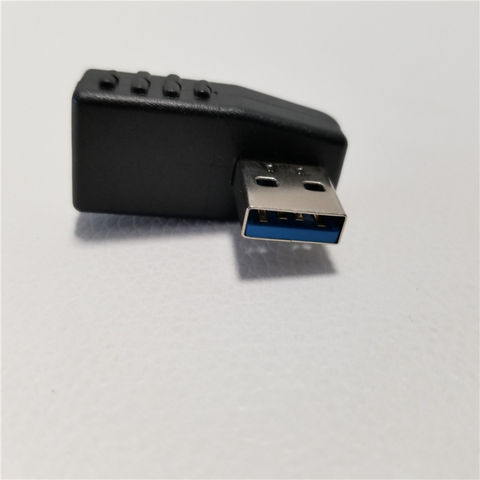 90 градусов правый угол направления USB 3,0 тип A штекер к гнезду m/f разъем адаптера 2022 - купить недорого