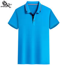 polo shirt men Summer new Solid color youth Top Men's short-sleeved polo shirt Mens business casual polo shirt clothing M-XL 201 2024 - buy cheap